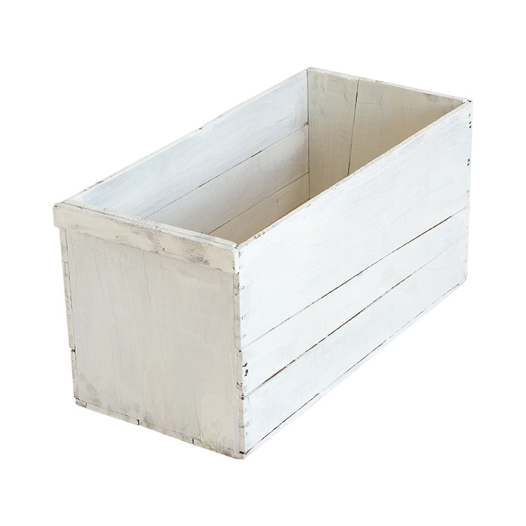 ヴィンテージ木箱 カラー：ホワイト