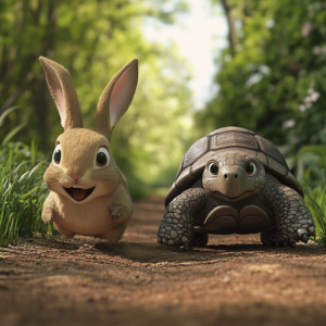 ウサギとカメのはなし