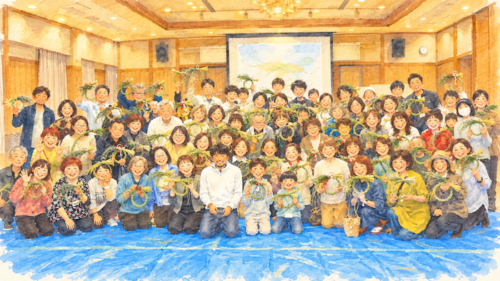 しめ縄プロジェクトin青森（３）〜二人一組で編む、年神様を迎えるしめ縄